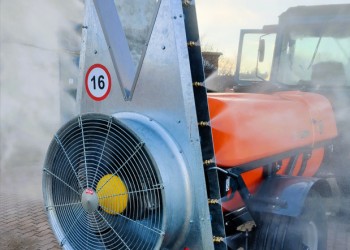 Обприскувач вентиляторний причіпний  з шахтою ОВП-2000